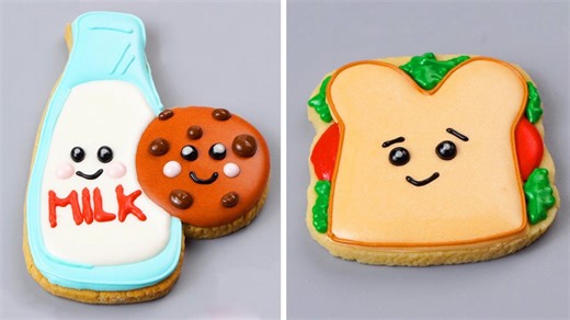 How to Make Milk & Cookie Friends and Sandwich Face Cookies – Cute and Edible Kawaii Fun! 🍞💖🍪