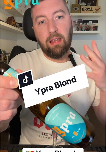 Belgian Beer Reviews - Ypra Blonde - 6% Hoppy Blond Ale #beergeek #foryou #craftbeer #beer #belgianbeer #belgium #beertok #beerreview #tastetest #flanders #blonde #hops