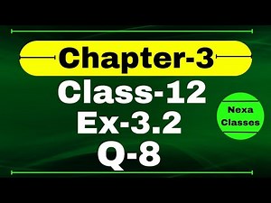 Class 12 Ex 3.2 Q8 Math | Chapter 3 Matrices | Q8 Ex 3.2 Class 12 Math | Ex 3.2 Q8 Class 12 Math
