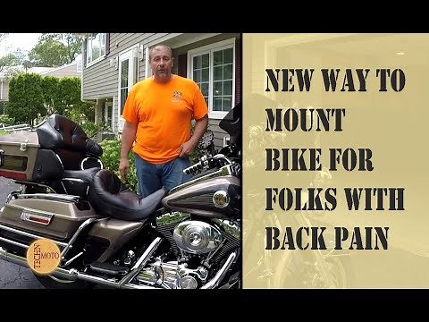 Mount A Motorcycle From Either Side Safely- If You Have a Bad Back You Need to See This
