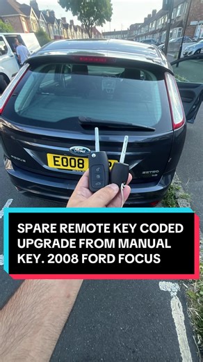 Manual key upgraded to a remote key on a 2008 Ford Focus today. Message Carkeyservices Mobile Auto Locksmiths covering London, Surrey, Berkshire and Birmingham. #fordfocus #sparecarkey #autolocksmith #mobilelocksmith #carkeys