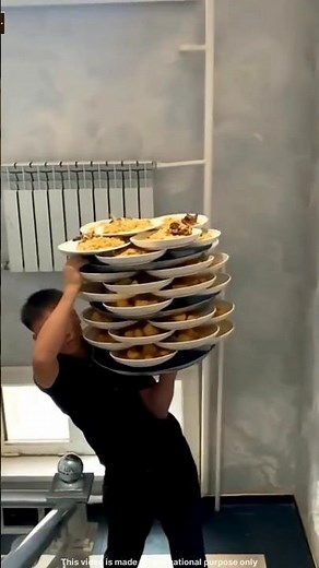 This Man Serves Food in the Most Unbelievable Way 😳|| You Won’t Believe How This Man Serves Food