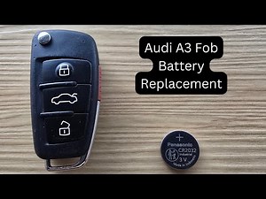 How To Replace or Change Audi A3 Remote Key Fob Battery 2012 - 2019
