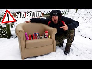 How many firecrackers will this chair survive? - Experiment (reupload)