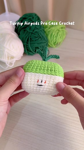 Handmade Turnip Crochet Airpods Pro Case | Custom Crochet Design