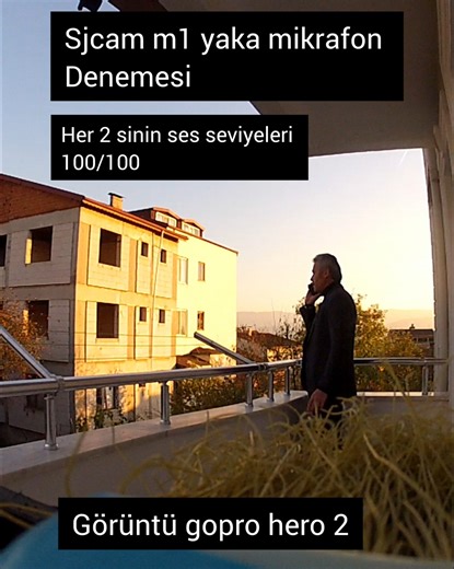 Gopro Hero 2 ve Sjcam m1 kablosuz yaka mikrafonu denemesi 2025 #keşfet #goprohero9 #sjcam