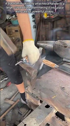 See 👀 how Blacksmith Forging A Handle.