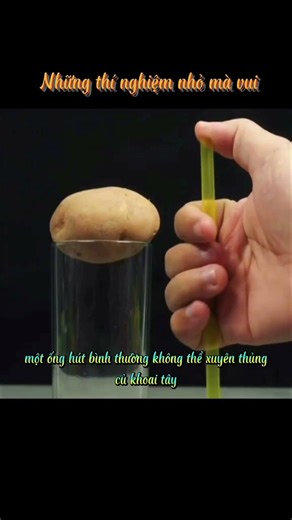 Thí nghiệm nhỏ mà vui, hãy học và làm theo nhé