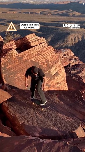 David Hafsteinsson's thrilling skateboard tricks in jaw-dropping canyon settings!
