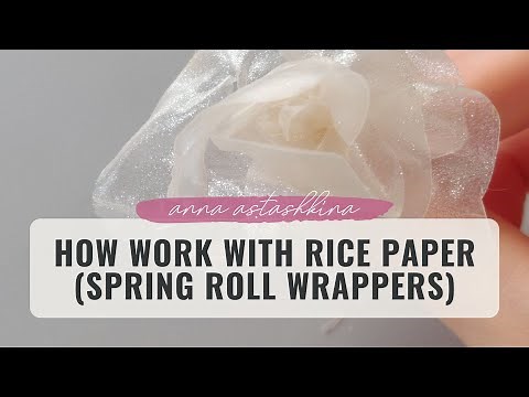 How to make translucent Rice Paper Flowers for cake decorating
