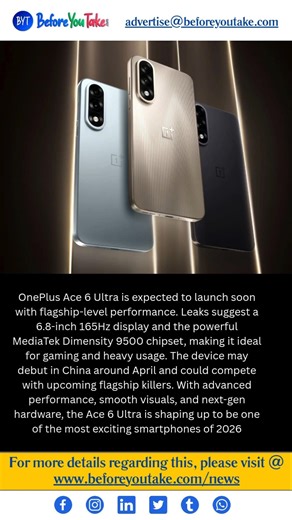 OnePlus Ace 6 Ultra Leak: 165Hz Display, Dimensity 9500 Power and Flagship-Level Performance #yt