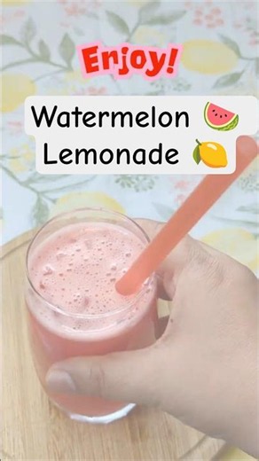 How To Make Perfect Watermelon Lemonade 🍋 #summerdrink #easyrecipe