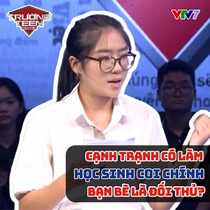 Không thể thiếu màn tranh biện "đanh thép" của Bảo Trân - THPT Chuyên Lê Hồng Phong (TP. HCM) - một trong những cô gái với giọng nói ấn tượng nhất nhì Trường Teen! 😍 ✨ Trích #TrườngTeen 2025 trận Chung kết với kiến nghị: “Các cuộc thi mang tính cạnh tranh dành cho học sinh cần được chấm dứt." 📌 Lưu ý: Đây là luận điểm trích từ cuộc thi tranh biện Trường Teen - nơi vấn đề được chương trình nêu ra và bàn luận 2 chiều. Thí sinh đang tranh biện và thi đấu theo phe được bốc thăm ngẫu nhiên, và đây 