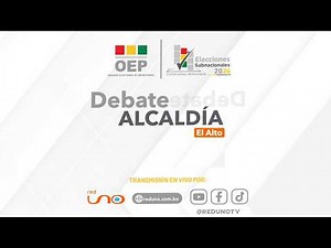 Debate de candidatos a la alcaldía de El Alto organizado por el TSE
