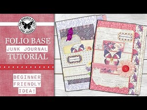 A perfect folio base - craft with me! #junkjournalideas