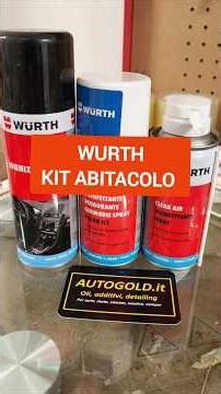 WURTH KIT IGIENIZZANTE ABITACOLO auto camper camion