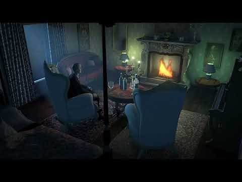 Haunted Mansion At Night | SCARY Horror Ambience | Fireplace, Rain, Spooky Sounds