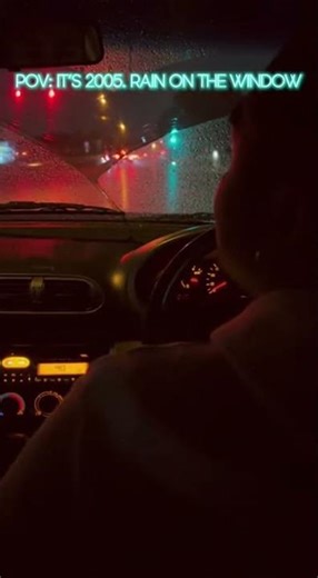 POV It’s 2005 Rain Hitting the Car Window 🌧️