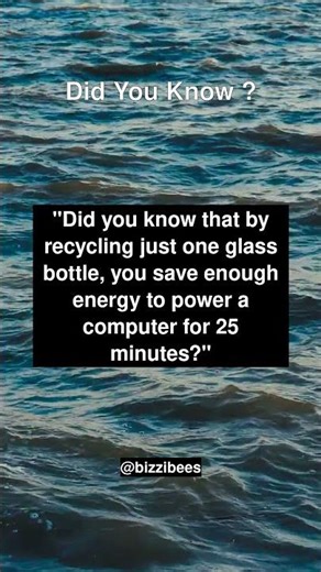 Did You Know Facts - Sustainable Living