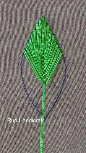 Basic Stitch Tutorial Very Easy Fly Stitch Hand Embroidery for Beginners !! Fly Stitch #shorts