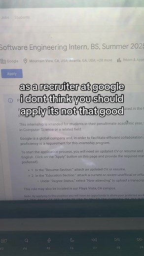 Navigating Computer Science Internships at Google