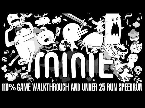 MINIT 110% Game Walkthrough and Under 25 Run Speedrun!