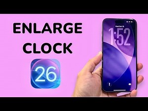 iOS 26: How To Enlarge Clock