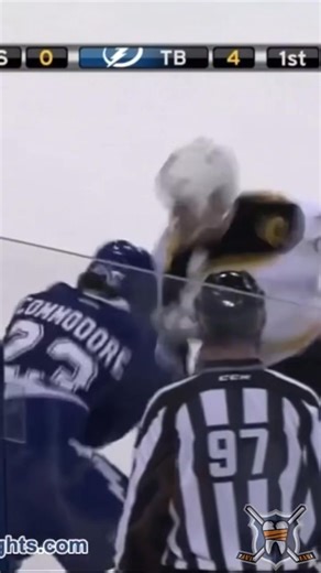 #BOS • Shawn Thornton 🆚 Mike Commodore • #TB 2012 MAR 13 • #hfrandomizer #NHLBruins #GoBolts hockeyfights.com/fights/110844 | hockeyfights.com