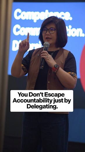10K views · 178 reactions | You can pass the task, but you can never escape the responsibility. Take ownership, grow through it.  #AskTinaSioson #Growth #Accountability #fyp | Ask Tina Sioson | Facebook