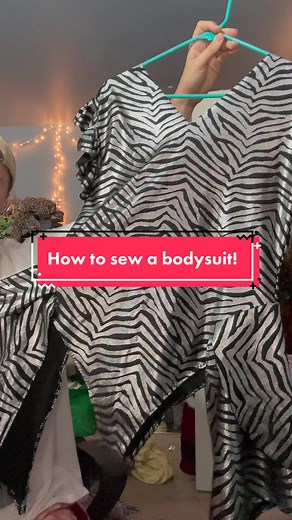 How to: Sew a body suit! No zipper required! (Step by step guide) #drag #dragqueen #howtosew #sewingtiktok #sewingtutorial
