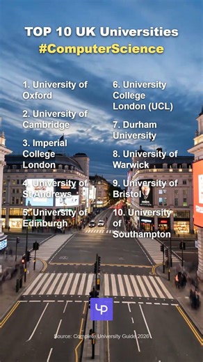 UK top 10 universities (2)Computer Science