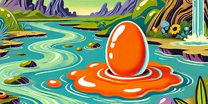 Bizarre orange"alien egg pod" found in river