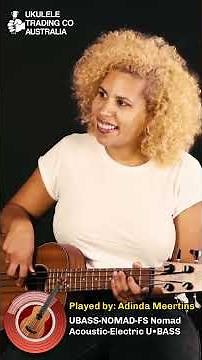 Adinda Meertins Demos Kala Flatwound U•BASS Strings on the Nomad Acoustic-Electric U•BASS!
