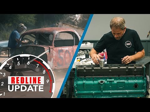 Buick Straight 8 pistons and sandblasting our 1937 Ford Coupe | Redline Update #59