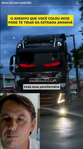 ADESIVO NO PARABRISA DO CAMINHÃO GERA MULTA E 5 PONTOS NA CARTEIRA