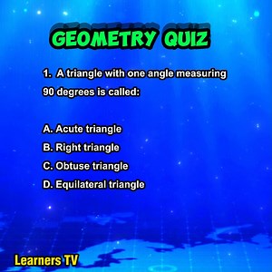 13K views · 963 reactions | Geometry Quiz #learnerstv #geometry #geometryquiz #mathematics #mathchallenge #triangles #quiz #quizbee #QuizTime #QuizChallenge | Learners TV | Facebook