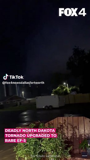 EF-5 Tornado Strikes Enderlin, North Dakota - Video Footage