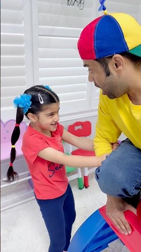 Dad teaches Jaz to have patience when playing - follow the rules and wait for your turn #kidsshorts