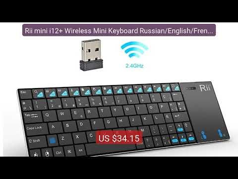 Rii mini i12+ Wireless Mini Keyboard Russian/English/French... — Top Pick 2026 | Unbeatable Price!