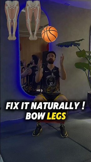 The Best Exercise to Fix Bow Legs Naturally | Ball & Band Workout 🏀💪🏻 ​⁠‪@MiladRahimifit‬