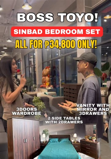 Say goodbye to the stress of mixing and matching—colors, themes, patterns, and pegs are all sorted for you in ONE perfect set! - ✨SINBAD BEDROOM SET IS BACK!✨ For only ₱34,800 ONLY!! - - INCLUSIONS: ✅queen bedframe (60x75 inches ) ✅Queen uratex foam ✅2 pcs side table (18 inches standard) ✅1 dresser (27x72 inches) ✅1 wardrobe with drawers( 48x72 inches ) - Sold by set - (no retail) - ‼️RESERVED NOW‼️ - Message our FB PAGE (FURNITURE DEALS PHILIPPINES) - or call us - 📞09173239437 📞09177262526 -F