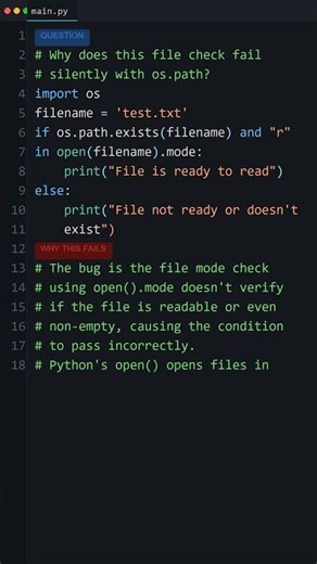 Tricky Python Behavior: Why does this file check fail silently with os.path?
