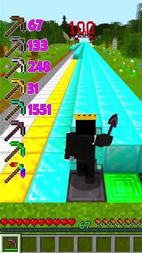 Pickaxes vs DIAMOND blocks 💎