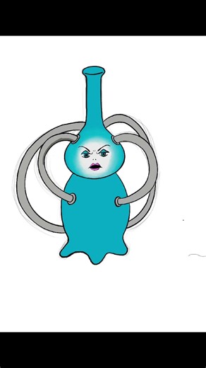 Filling my canvas with little guys day 17 - Evil Bong #digitalart #illustration #fanart #littleguys