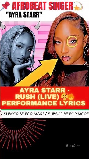 Ayra Starr – Rush (Acoustic Live Lyrics Performance) 🤩🔥