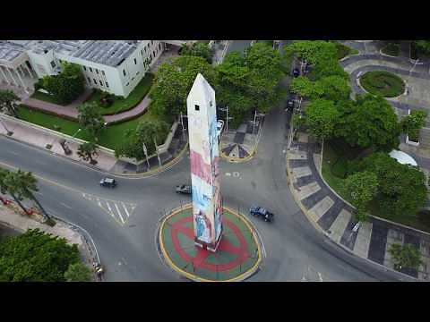Drone view of Santo Domingo, Dominican Republic/Vista aerea de Santo Domingo
