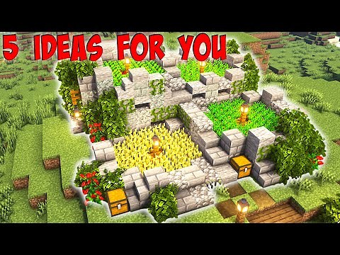 5 Crop Farm Ideas you need in your Minecraft Survival World (BEDROCK & JAVA)