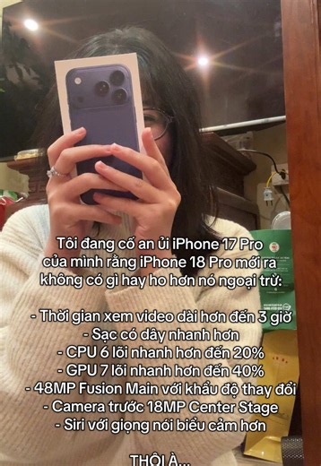 Có vậy thôi à chứ không có nhiều #iphone18pro à #apple #iphone18promax | iphone 17