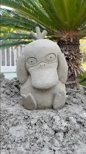 Making Psyduck Pokémon out of sand