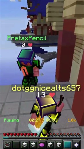 A hacker in bedwars? #minecraft#bedwars #shortsviral #shorts